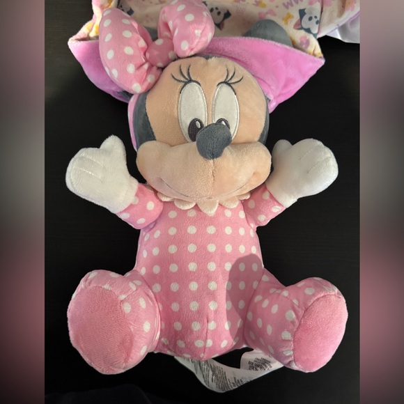 Disney Parks Minnie Mouse Babies Plush in a Blanket Pouch Removable Swaddle - Picture 4 of 6